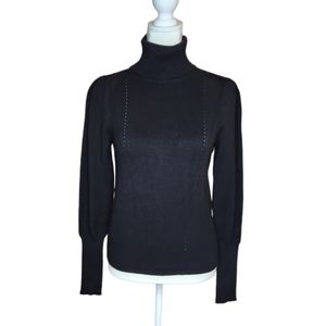 Hallhuber Donna Black Turtleneck Sweater EU Size 34